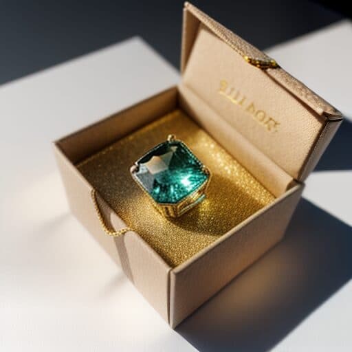 A stunning sapphire ring displayed in a luxurious box.